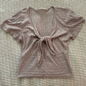 Blu Pepper Tie Front Top